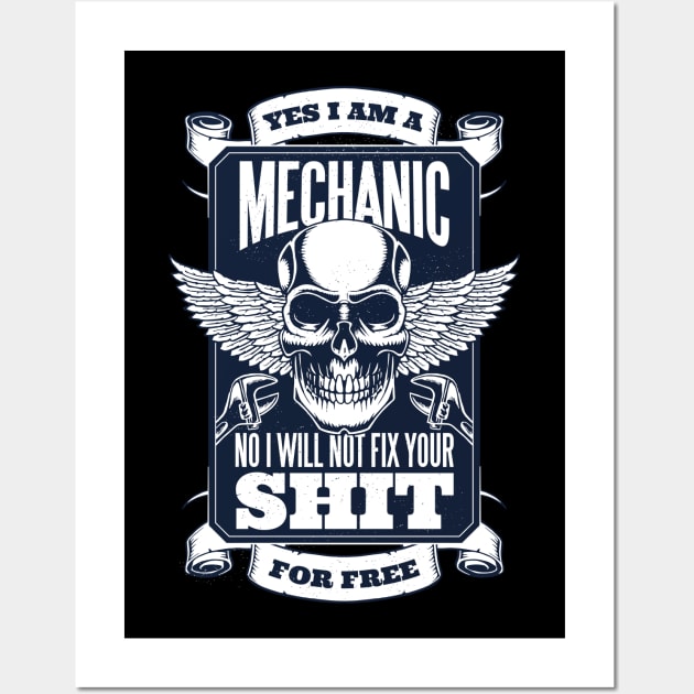 Mechanic Quote Wall Art by Imaginariux